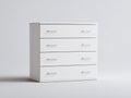 Cassettiera - Legno - 106x44x96 cm - Bianco - Stile moderno