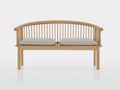 Panche da giardino - Legno-Tessuto - 158x63x88 cm - Marrone chiaro-Beige - Stile nordico