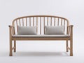 Panche da giardino - Legno-Tessuto - 156x62x90 cm - Marrone chiaro-Grigio chiaro - Stile moderno naturale