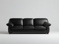 Divani a 3 posti - Pelle - 218 x 94 x 89 cm - Nero - Classico