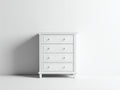 Cassettiera - Legno - 81x42x104 cm - Bianco - Stile classico