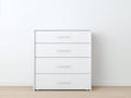 Cassettiera - Legno - 86x41x98 cm - Bianco - Stile contemporaneo