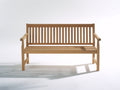 Panche da giardino - Legno - 155x60x88 cm - Marrone chiaro - Stile tradizionale essenziale