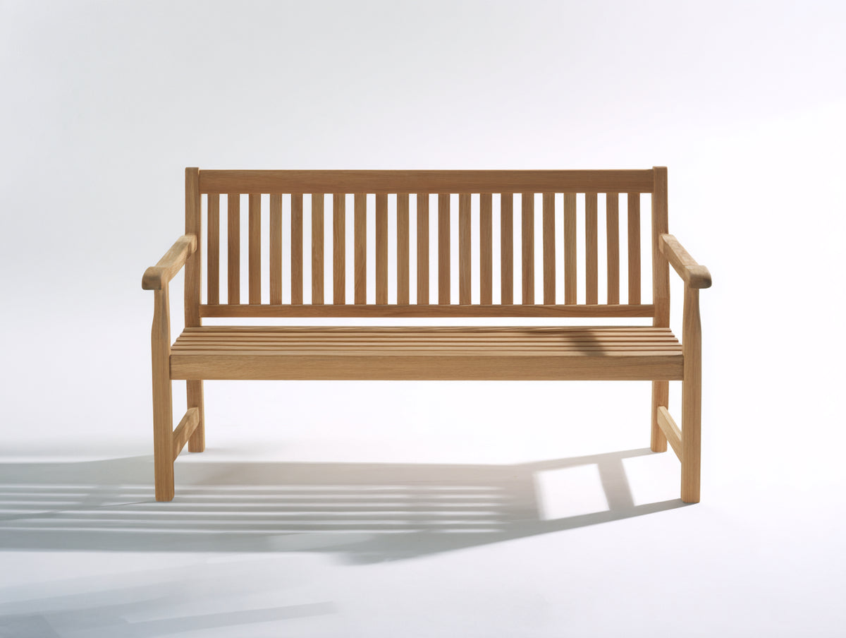 Panche da giardino - Legno - 155x60x88 cm - Marrone chiaro - Stile tradizionale essenziale