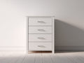 Cassettiera - Legno - 72x40x96 cm - Bianco - Stile moderno