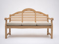 Panche da giardino - Legno-Tessuto - 160x61x92 cm - Marrone chiaro-Grigio chiaro - Stile tradizionale
